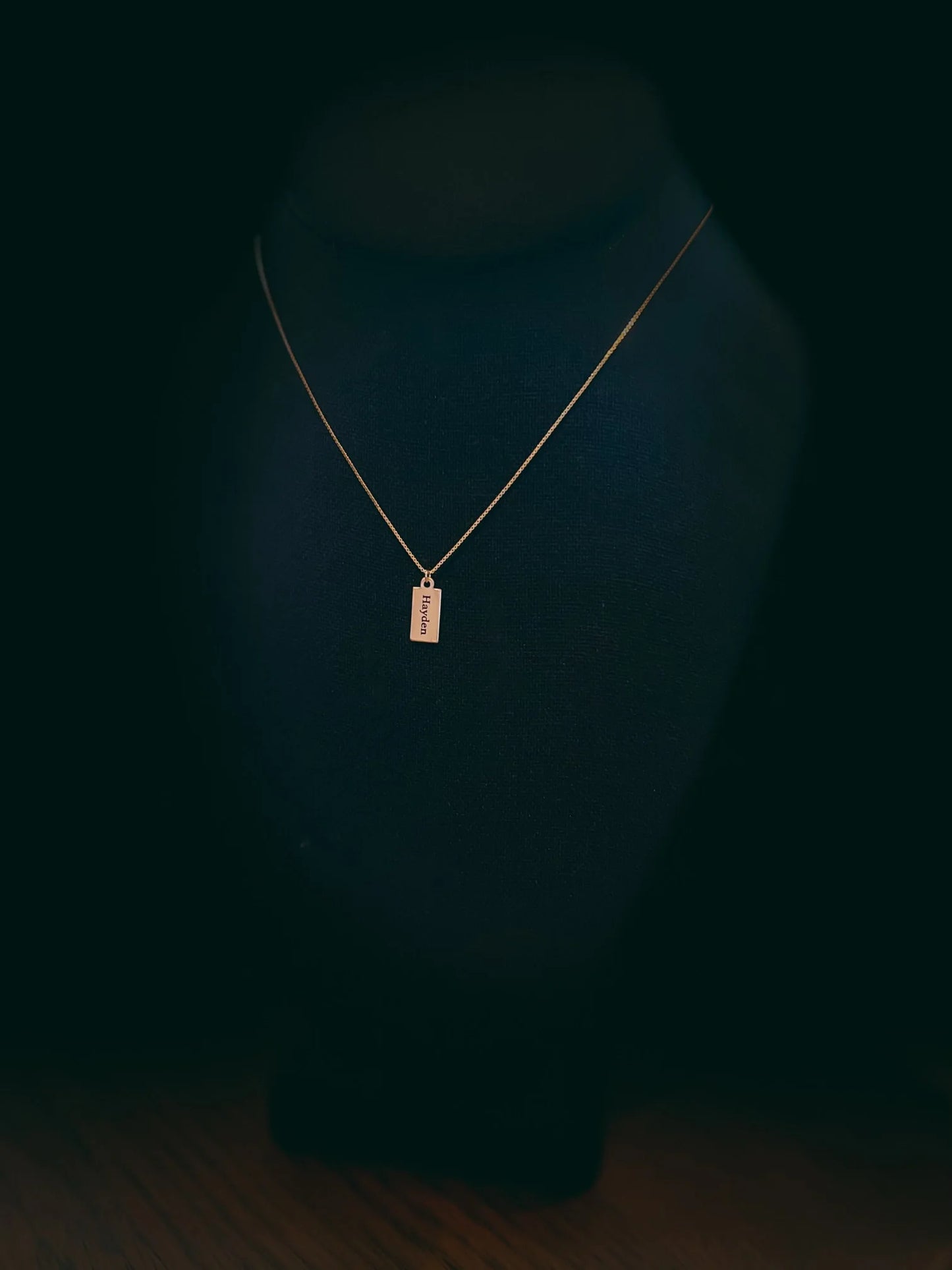 Personalized Small Tag Necklace